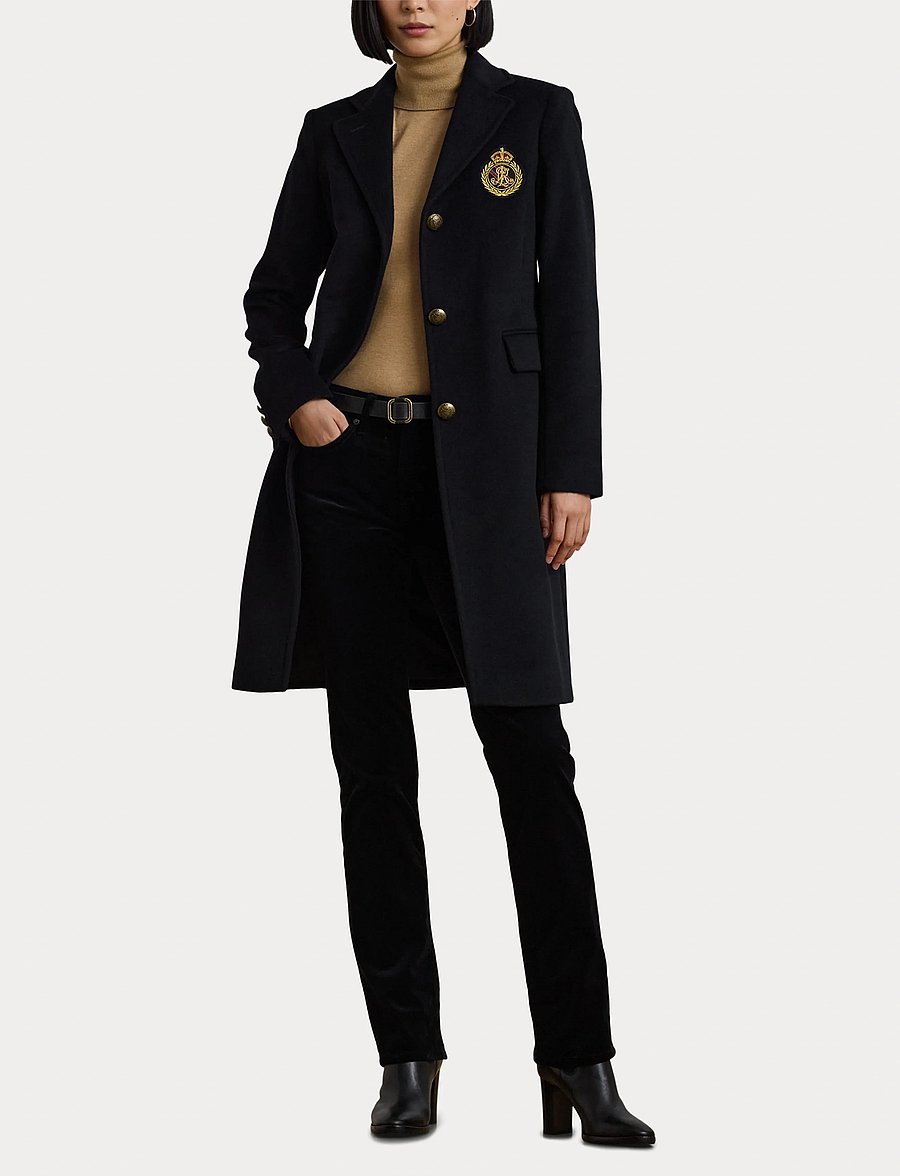 Lauren Ralph Lauren - CASHMERE BLEND-CRESTED WOOL 39" - black - 5