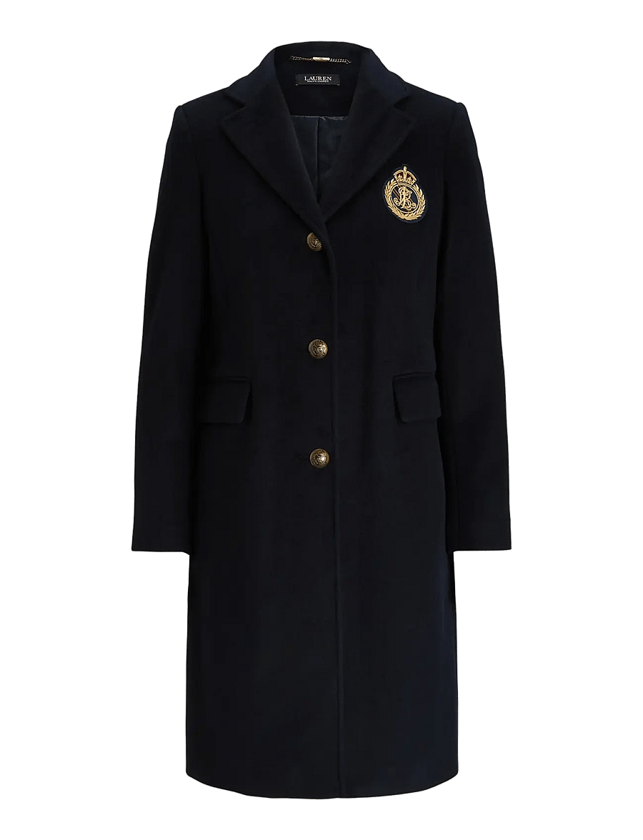 Lauren Ralph Lauren - CASHMERE BLEND-CRESTED WOOL 39" - regal navy - 1
