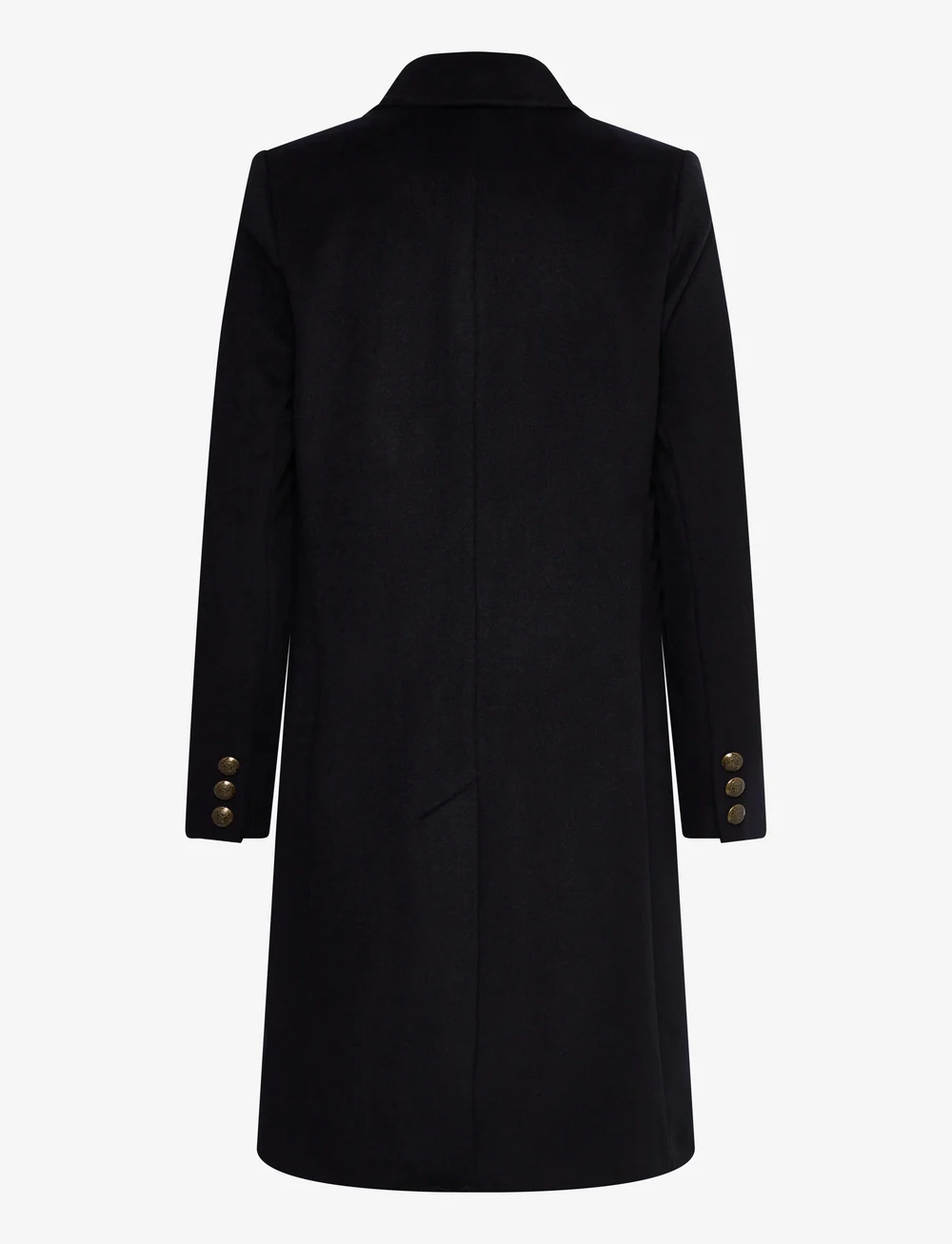 Lauren Ralph Lauren - Crest-Patch Wool-Blend Coat - wool coats - regal navy - 2