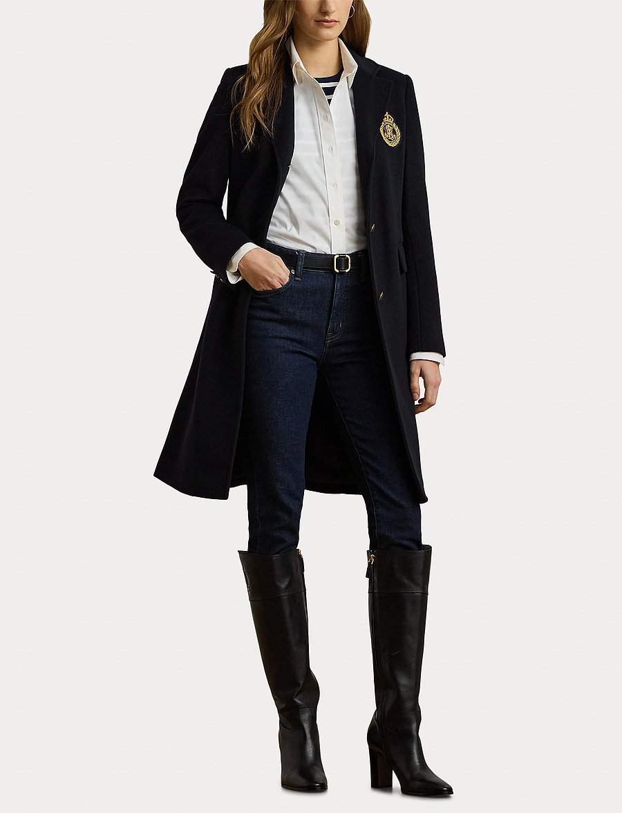 Lauren Ralph Lauren - CASHMERE BLEND-CRESTED WOOL 39" - regal navy - 5