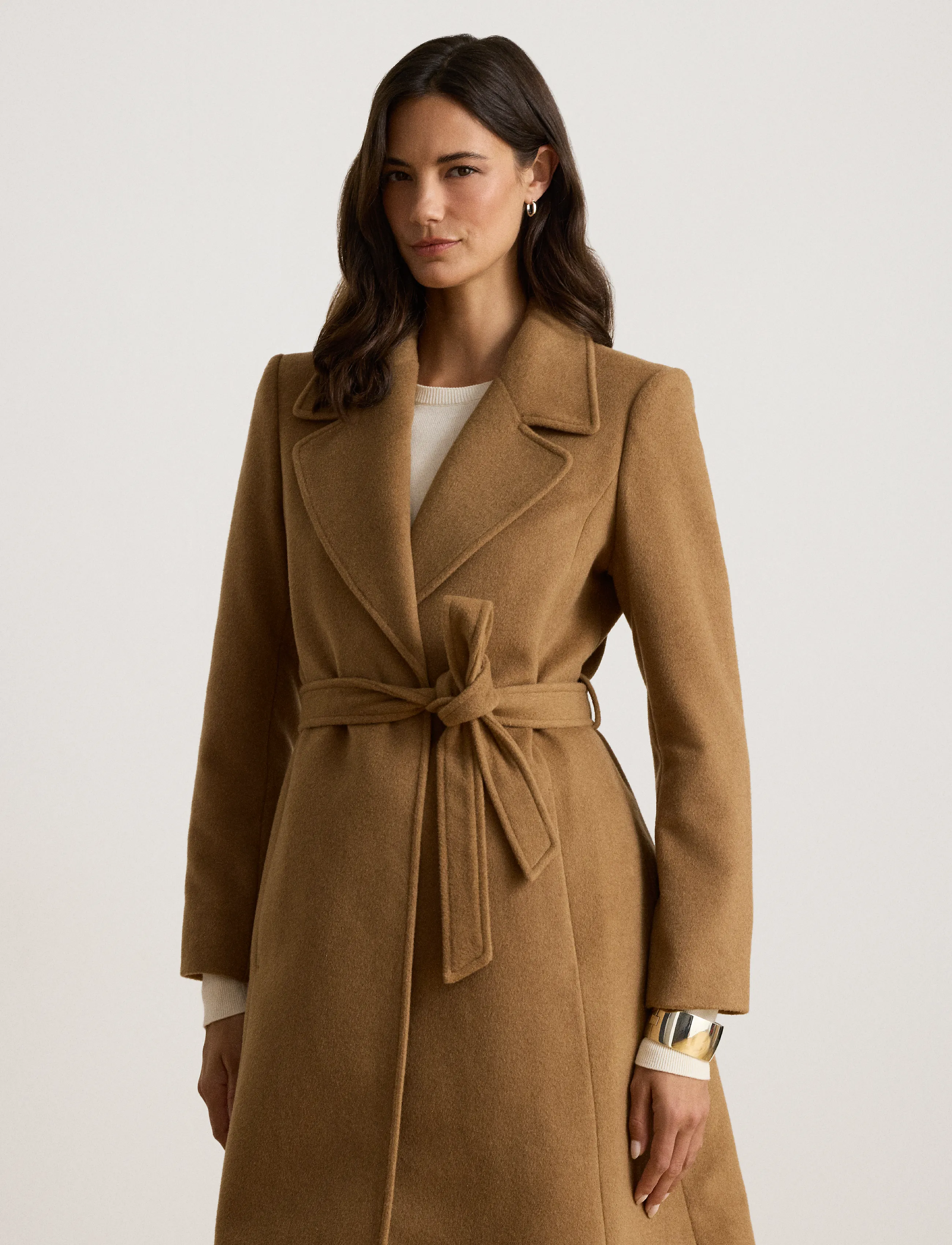 Lauren Ralph Lauren - CASHMERE BLEND-WOOL WRAP 42" - vinterjackor - new vicuna - 4
