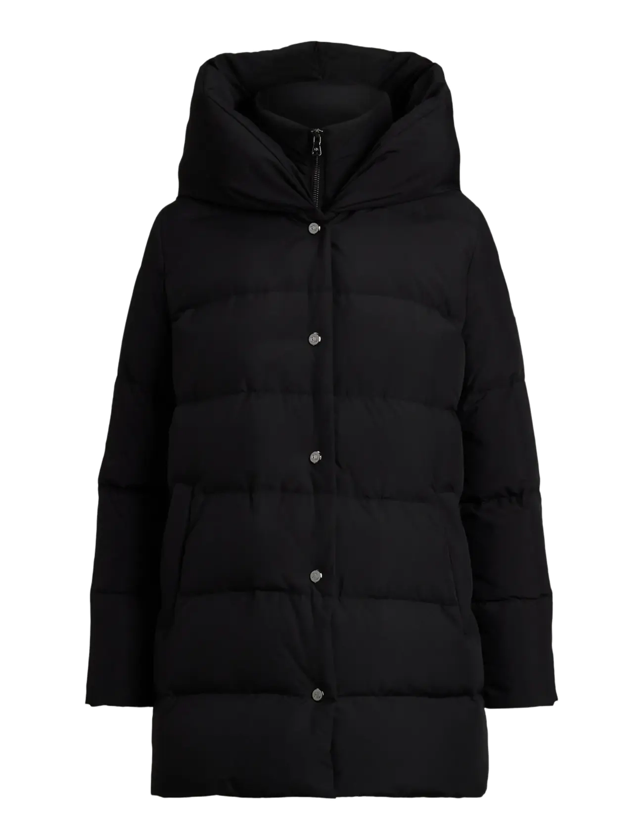 Lauren Ralph Lauren Hooded Down Coat - Tøj - BLACK / black