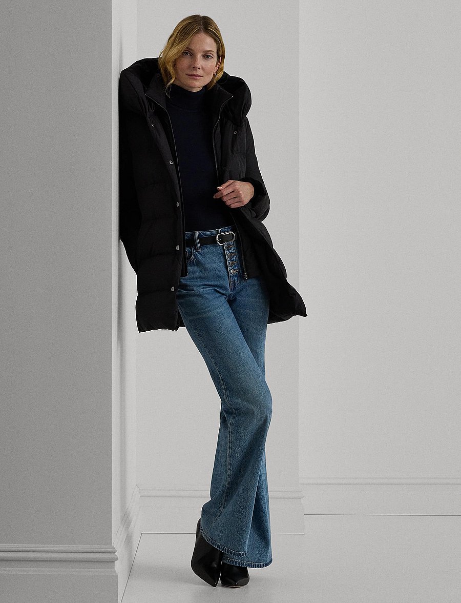 Lauren Ralph Lauren - Hooded Down Coat - Úlpur - black - 0