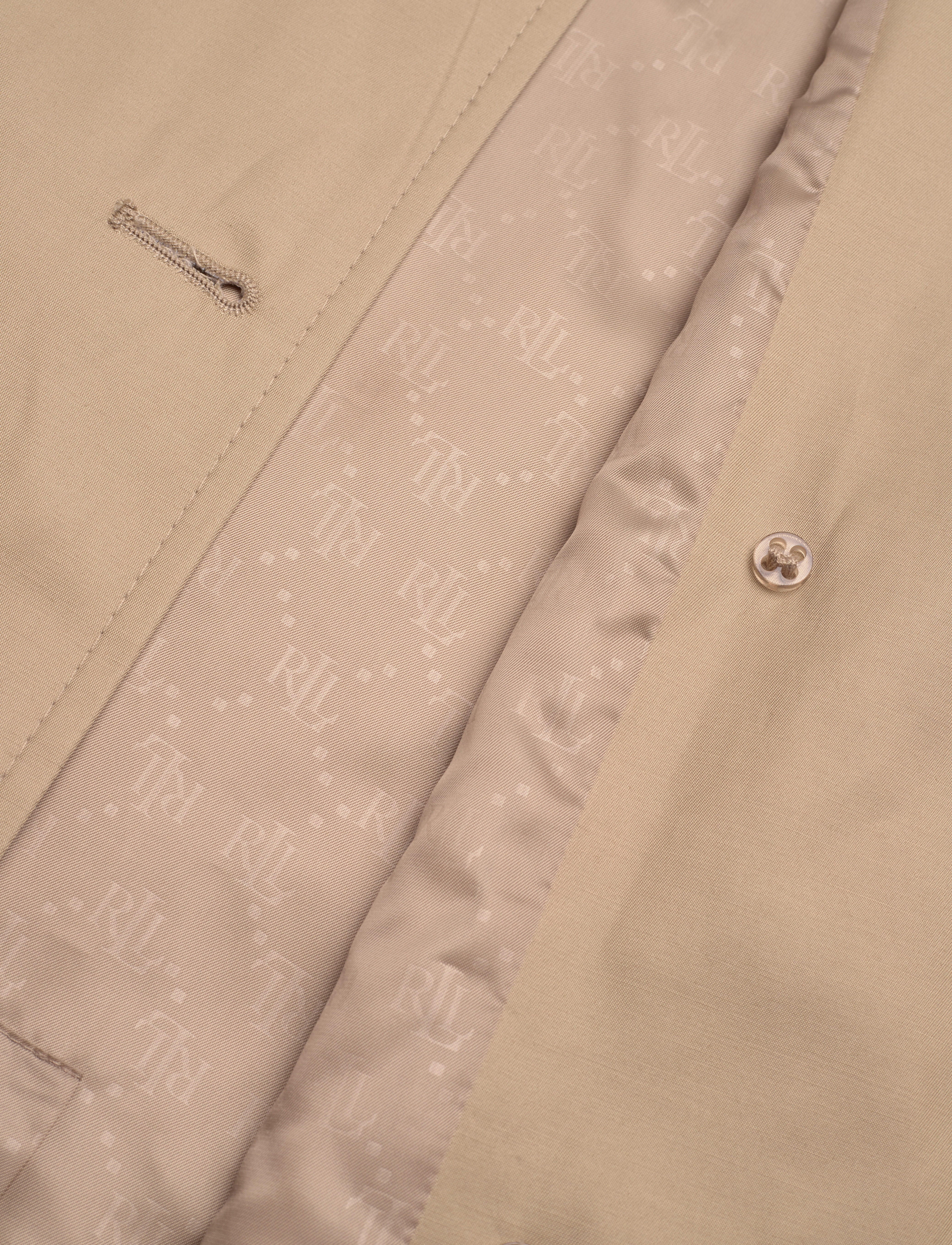 Lauren Ralph Lauren - Double-Breasted Cotton-Blend Trench Coat - rykfrakkar - birch tan - 5