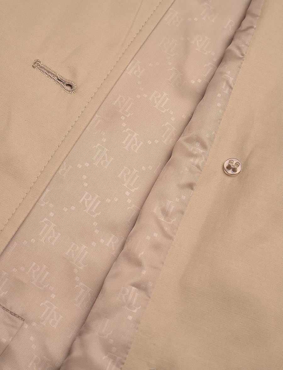 Lauren Ralph Lauren - Double-Breasted Cotton-Blend Trench Coat - rykfrakkar - birch tan - 5