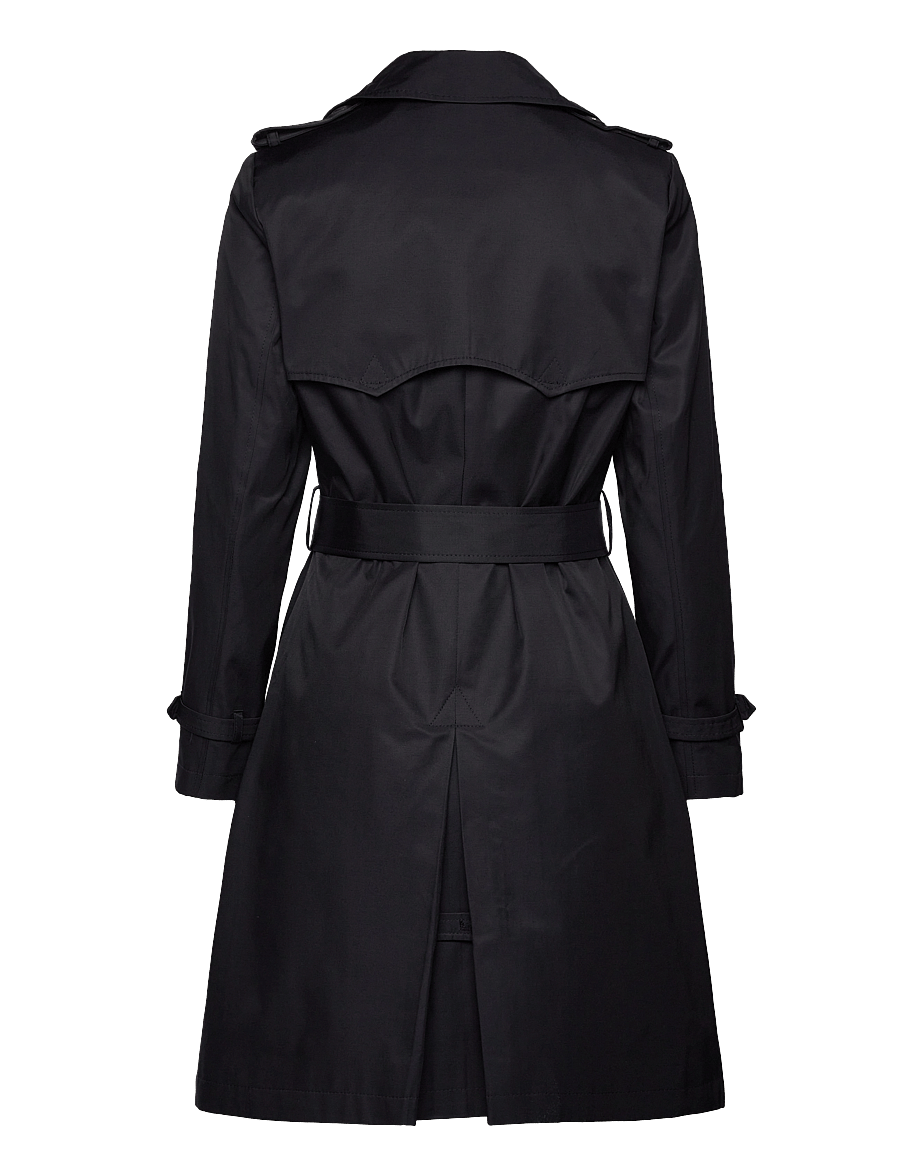 Lauren Ralph Lauren - Double-Breasted Cotton-Blend Trench Coat - trenssit - dk navy - 1