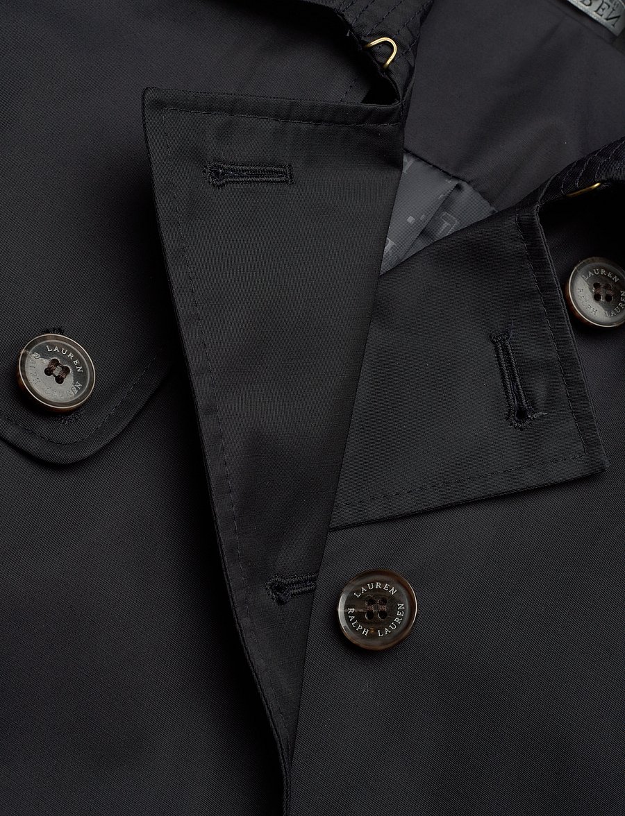 Lauren Ralph Lauren - Double-Breasted Cotton-Blend Trench Coat - trenssit - dk navy - 3