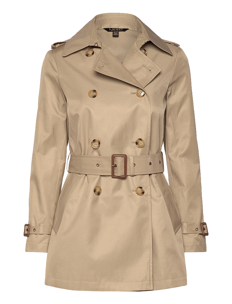 Lauren Ralph Lauren - Double-Breasted Cotton-Blend Trench Coat - vihmamantlid - birch tan - 1