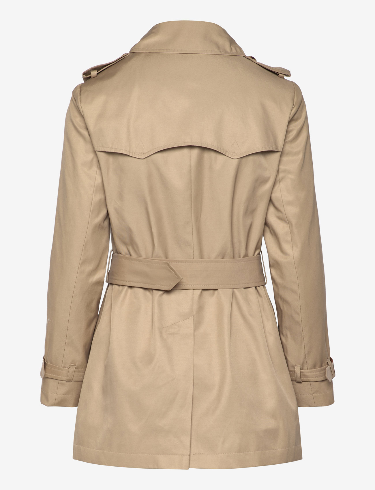 Lauren Ralph Lauren - Double-Breasted Cotton-Blend Trench Coat - trenchcoats - birch tan - 1