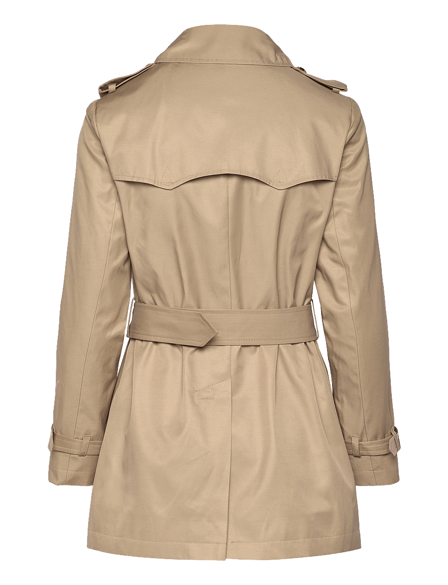 Lauren Ralph Lauren - Double-Breasted Cotton-Blend Trench Coat - vihmamantlid - birch tan - 2