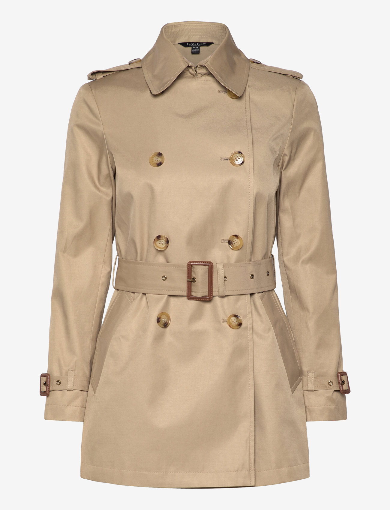 Lauren Ralph Lauren - Double-Breasted Cotton-Blend Trench Coat - trenchcoats - birch tan - 2