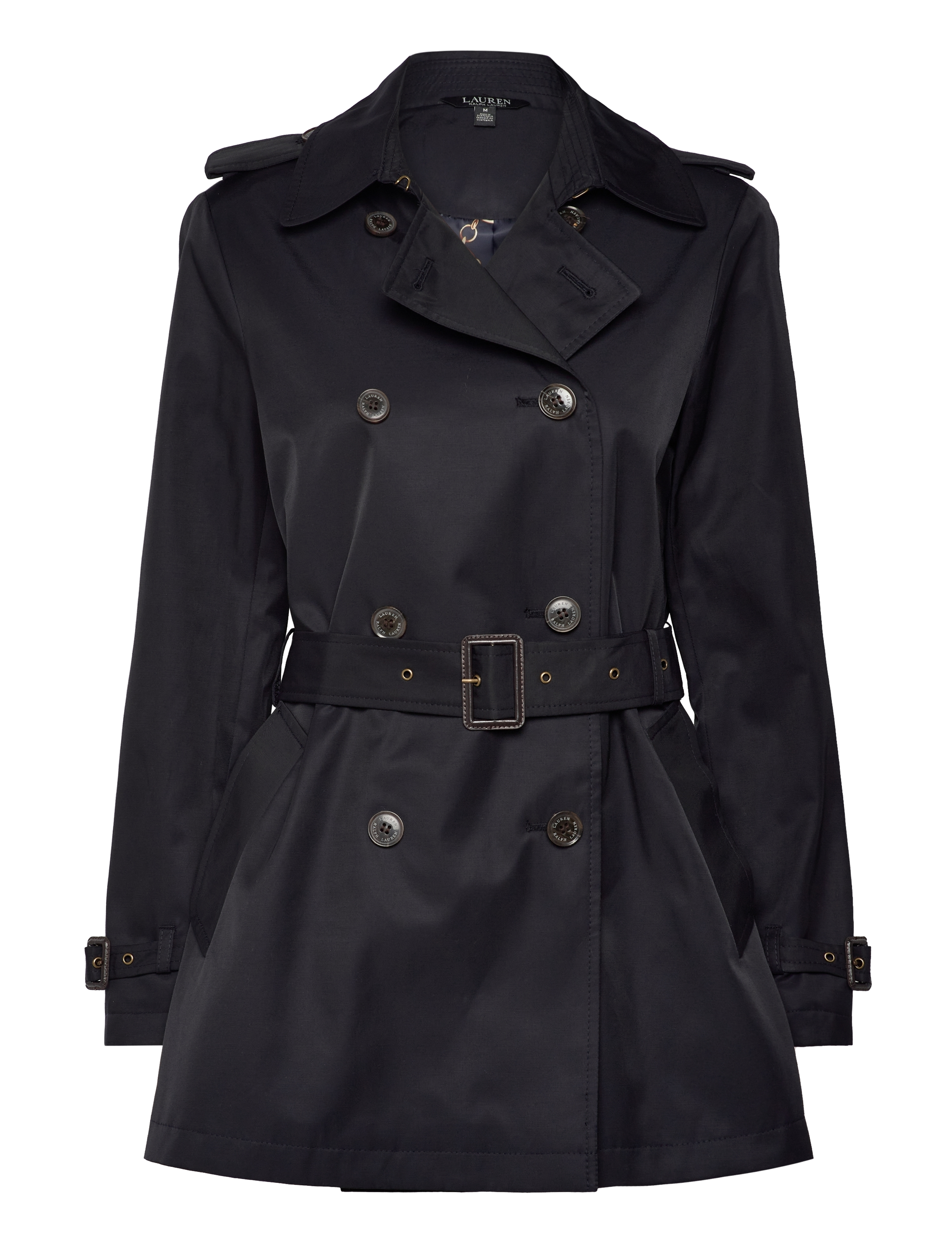 Lauren Ralph Lauren - Double-Breasted Cotton-Blend Trench Coat - trenchcoats - dk navy - 1