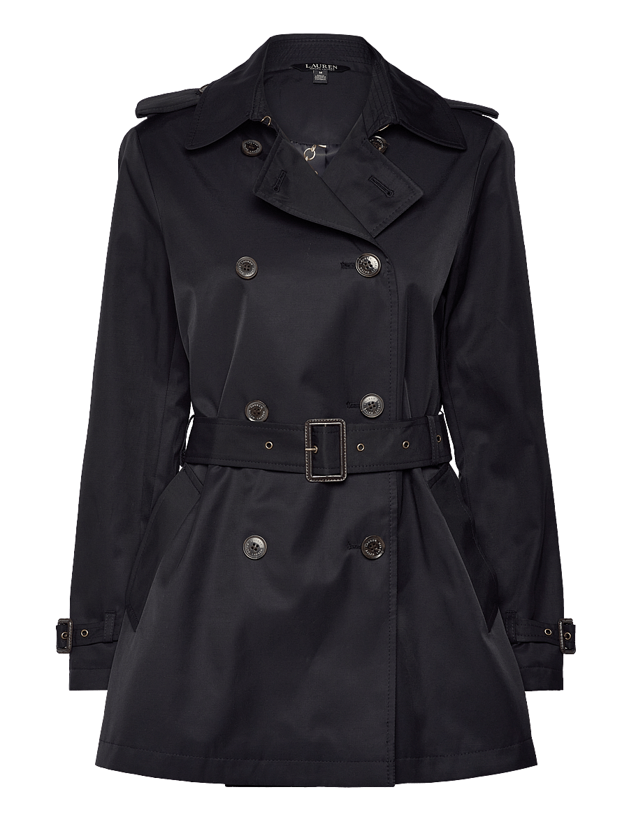 Lauren Ralph Lauren - Double-Breasted Cotton-Blend Trench Coat - vihmamantlid - dk navy - 1