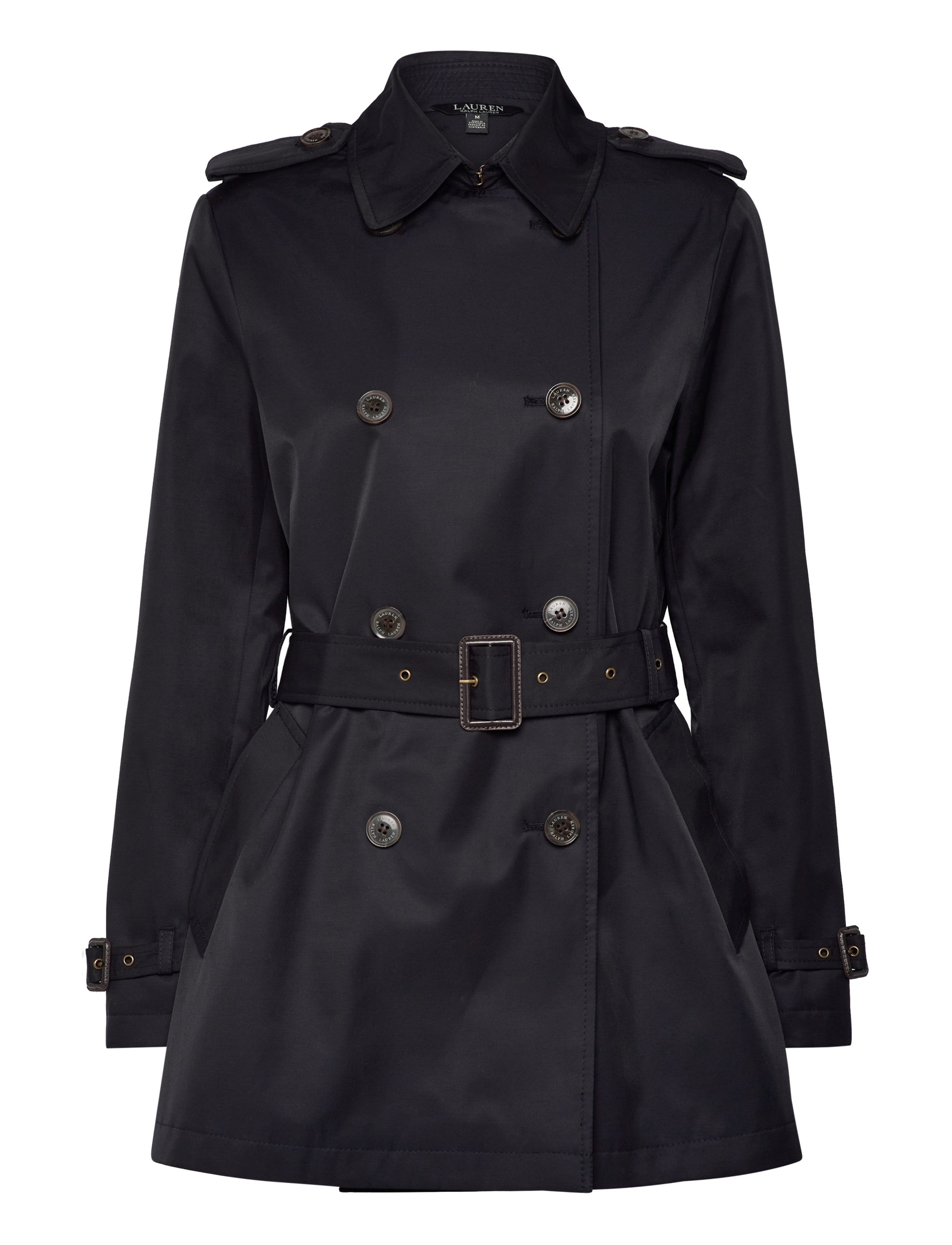 Lauren Ralph Lauren - Double-Breasted Cotton-Blend Trench Coat - trenchcoats - dk navy - 3