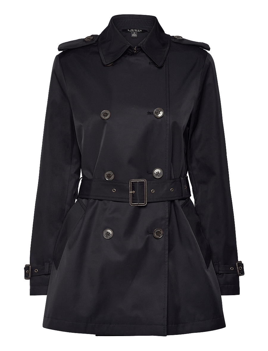 Lauren Ralph Lauren - Double-Breasted Cotton-Blend Trench Coat - vihmamantlid - dk navy - 3