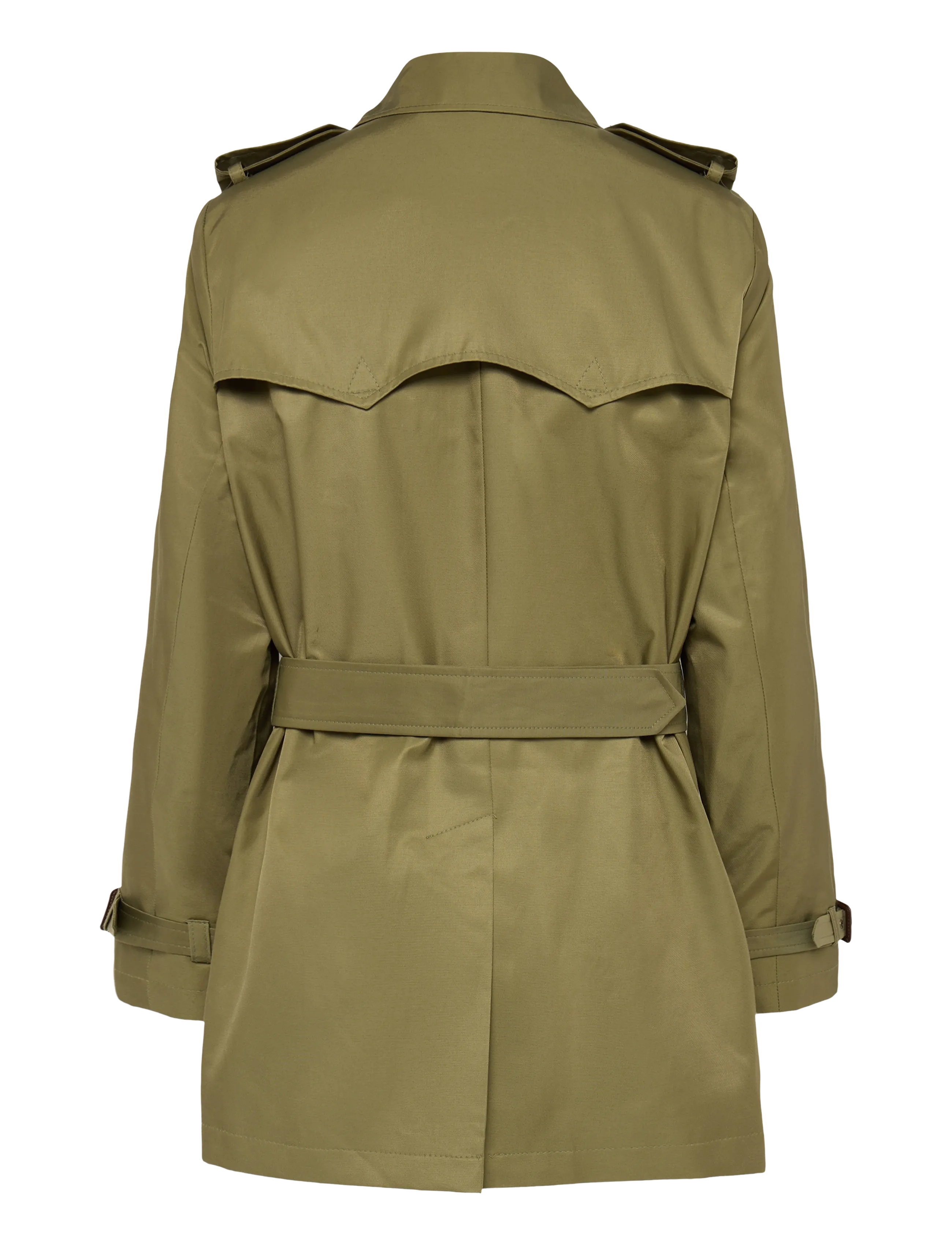 Lauren Ralph Lauren - Double-Breasted Cotton-Blend Trench Coat - trenchcoats - light agave - 2