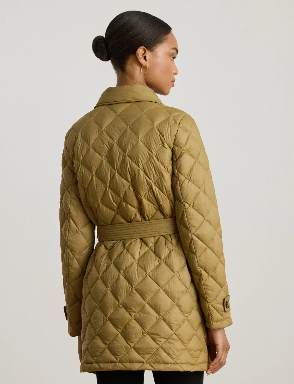 Lauren Ralph Lauren - Diamond-Quilted Down Trench Coat - quilted jassen - new tan - 2