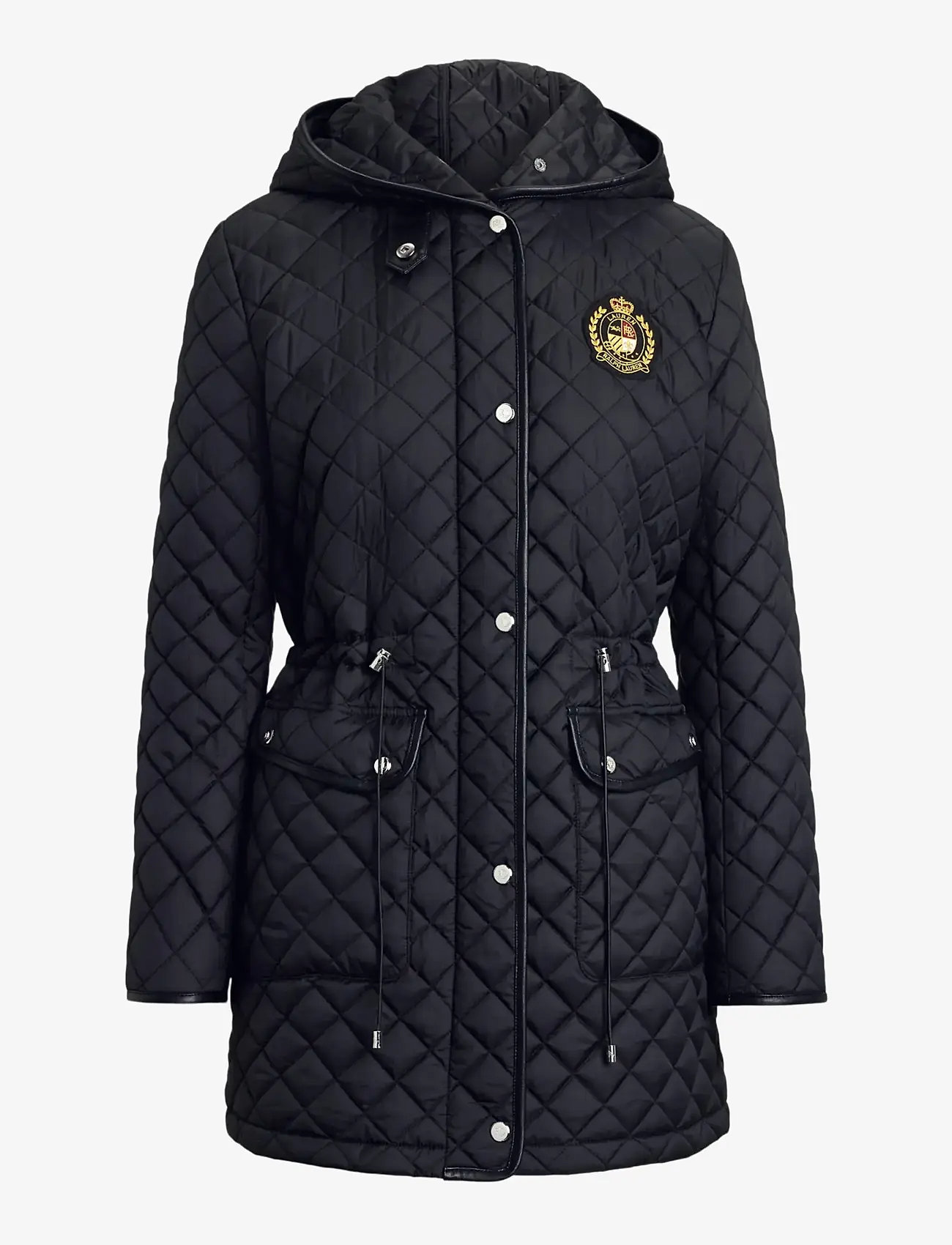Lauren Ralph Lauren - Crest-Patch Diamond-Quilted Anorak - black - 1