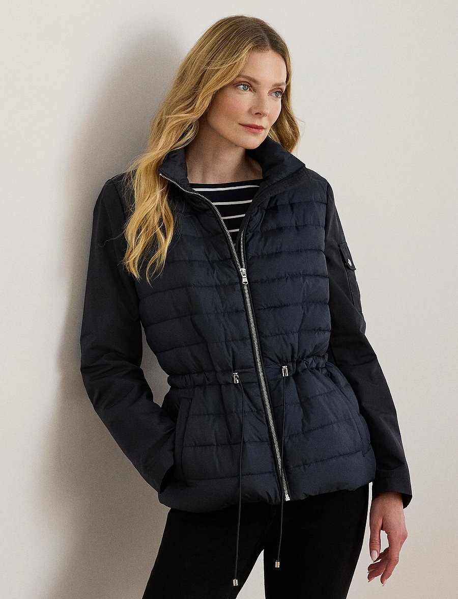 Lauren Ralph Lauren - Quilted Funnelneck Puffer Jacket - dk navy - 4