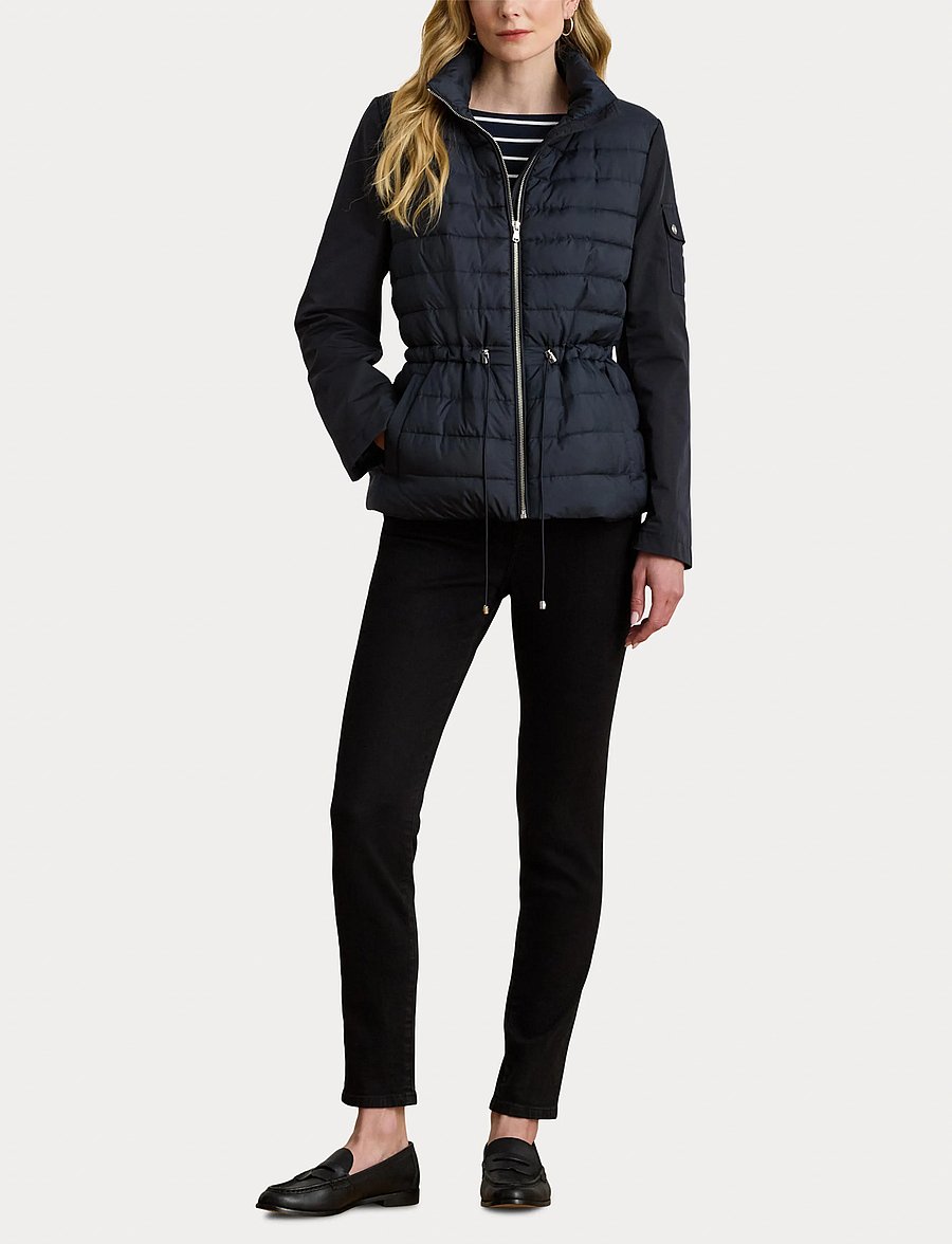 Lauren Ralph Lauren - Quilted Funnelneck Puffer Jacket - dk navy - 5