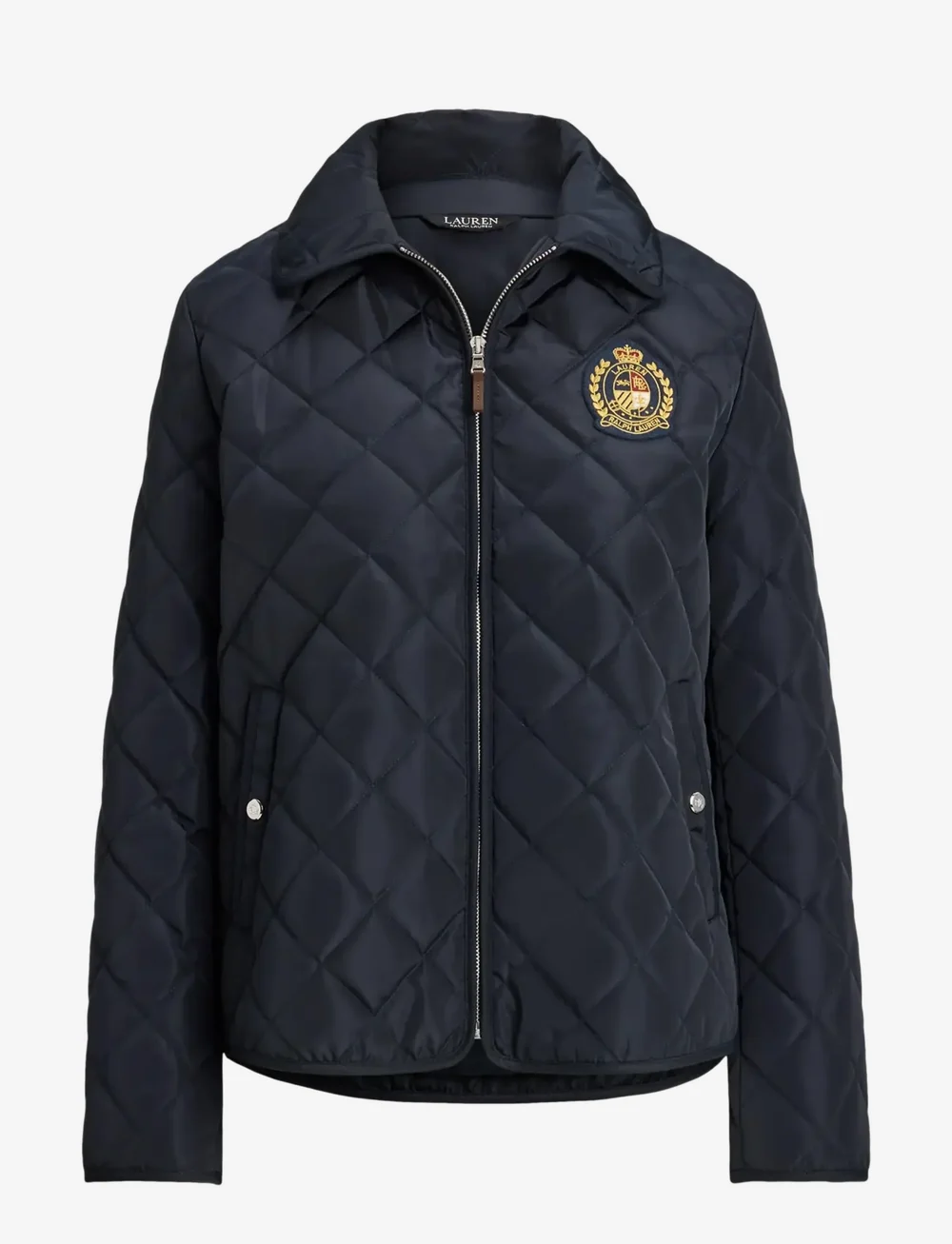 Lauren Ralph Lauren - Crest-Patch Diamond-Quilted Jacket - steppjacken - dk navy - 1