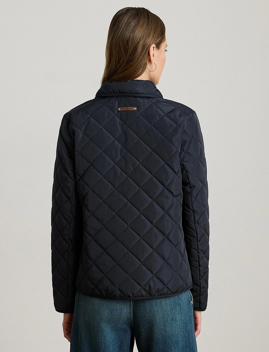 Lauren Ralph Lauren - Crest-Patch Diamond-Quilted Jacket - frühlingsjacken - dk navy - 2