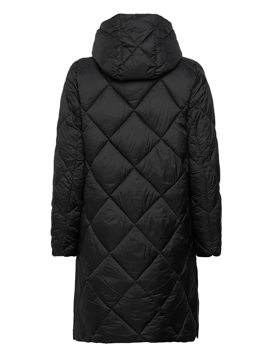 Lauren Ralph Lauren - Hooded Diamond-Quilted Down Coat - vinterjakker - black - 2