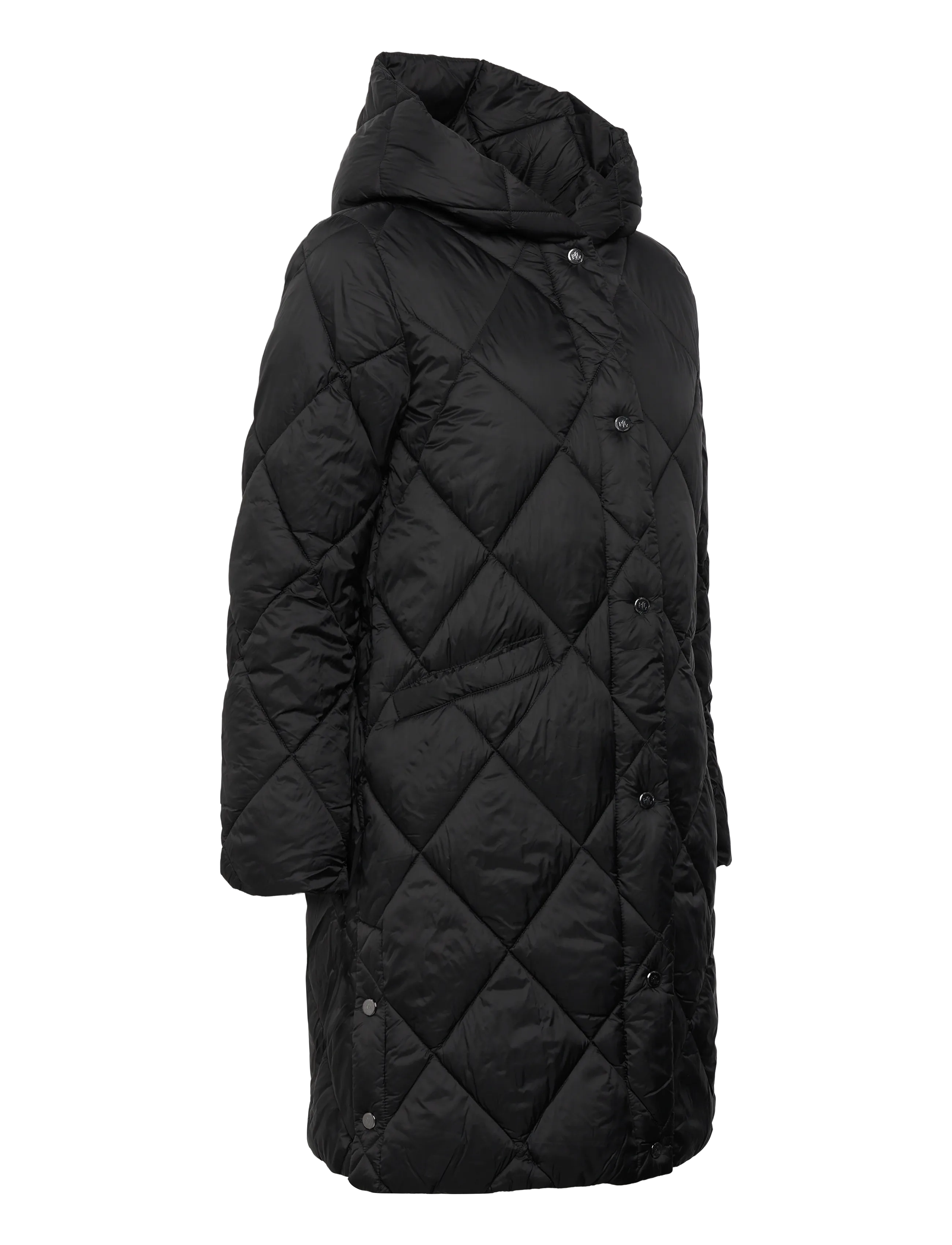 Lauren Ralph Lauren - Hooded Diamond-Quilted Down Coat - winter jacket - black - 3