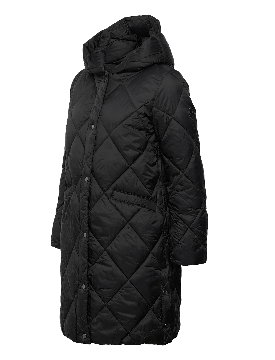 Lauren Ralph Lauren - Hooded Diamond-Quilted Down Coat - vinterjakker - black - 4