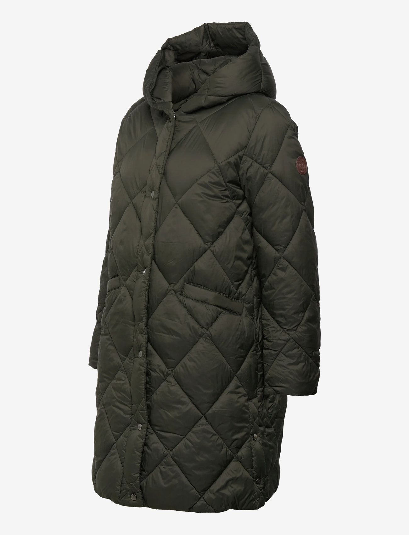 Lauren Ralph Lauren - Hooded Diamond-Quilted Down Coat - uldfrakker - litchfield loden - 4