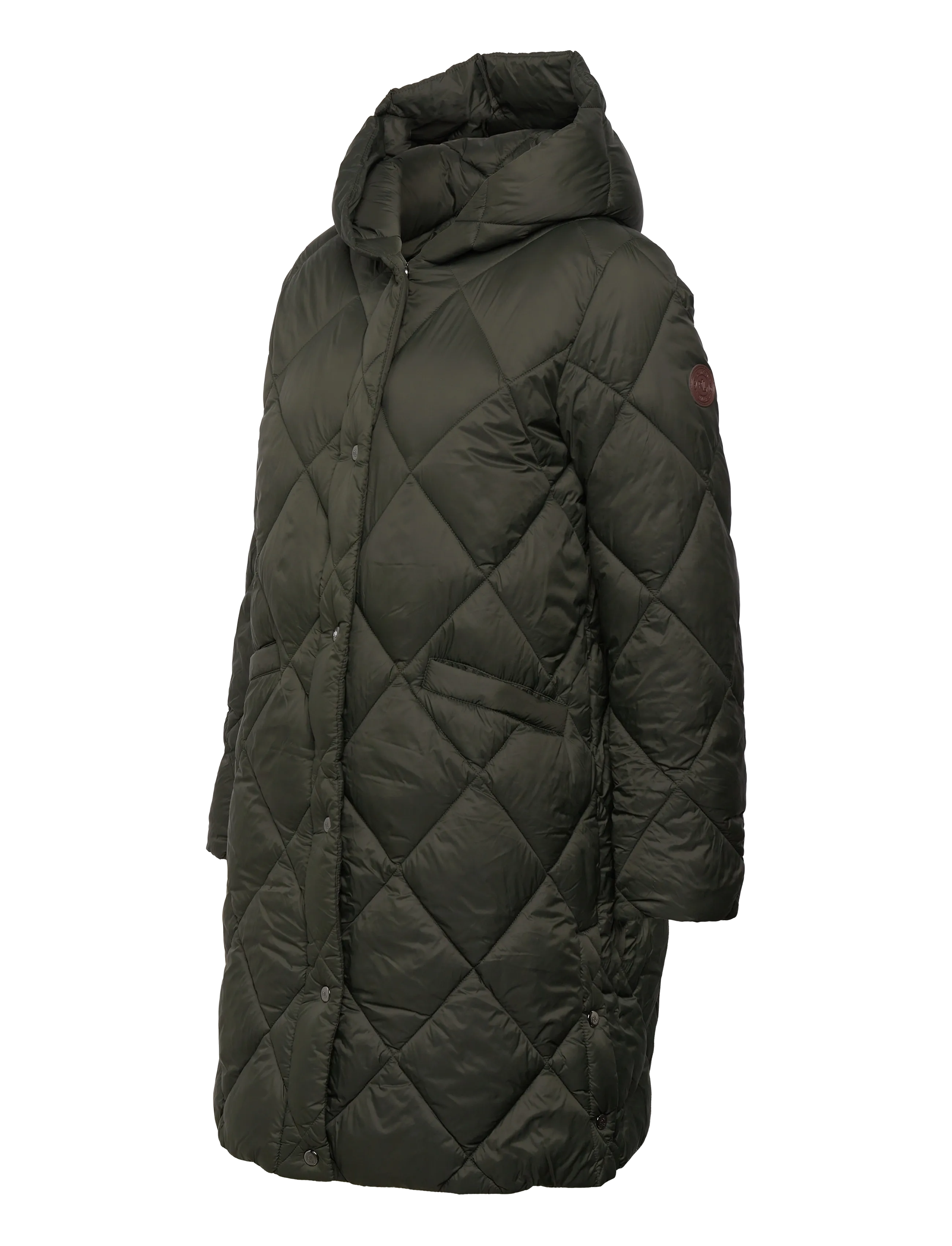 Lauren Ralph Lauren - Hooded Diamond-Quilted Down Coat - kurtki wiosenne - litchfield loden - 4