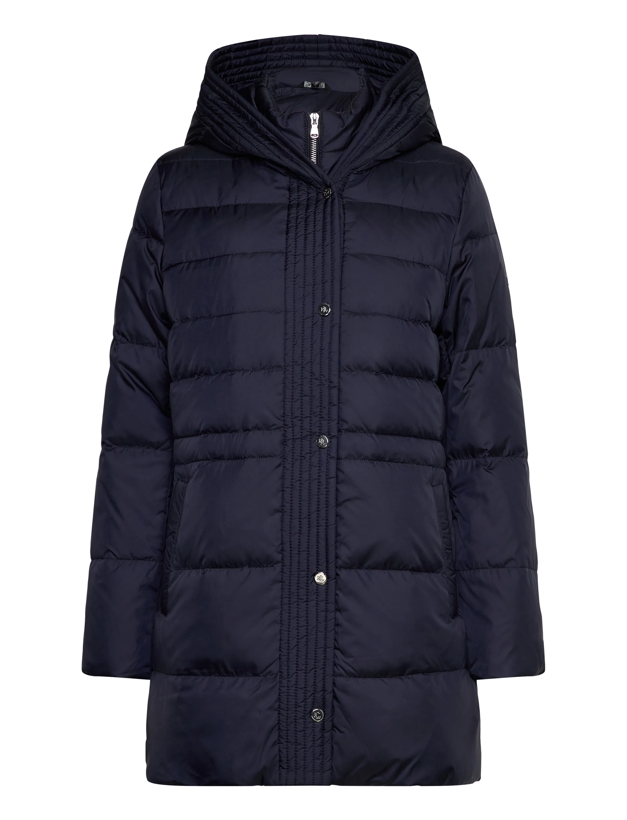 Lauren Ralph Lauren Hooded Quilted Vestee Down Coat - Jakker & Frakker - DK NAVY / navy