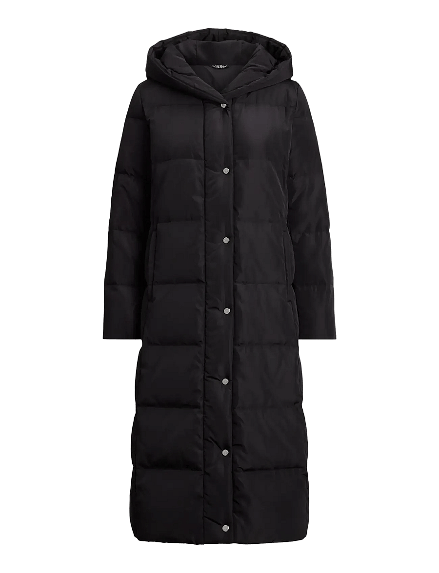 Lauren Ralph Lauren - Hooded Channel-Quilted Down Puffer Coat - winterjacken - black - 1