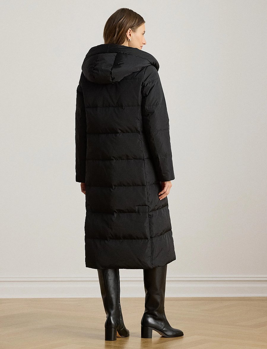 Lauren Ralph Lauren - Hooded Channel-Quilted Down Puffer Coat - winterjacken - black - 2