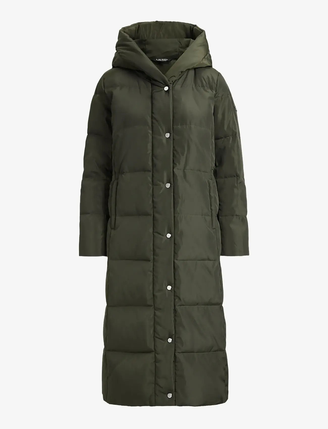 Lauren Ralph Lauren - Hooded Channel-Quilted Down Puffer Coat - gewatteerde jassen - litchfield loden - 1