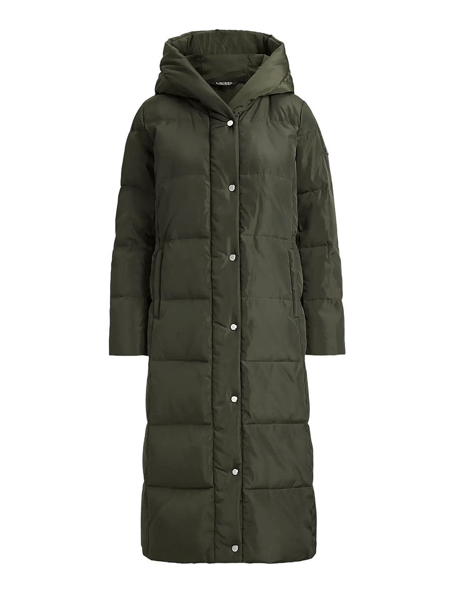 Lauren Ralph Lauren - Hooded Channel-Quilted Down Puffer Coat - vinterjackor - litchfield loden - 1