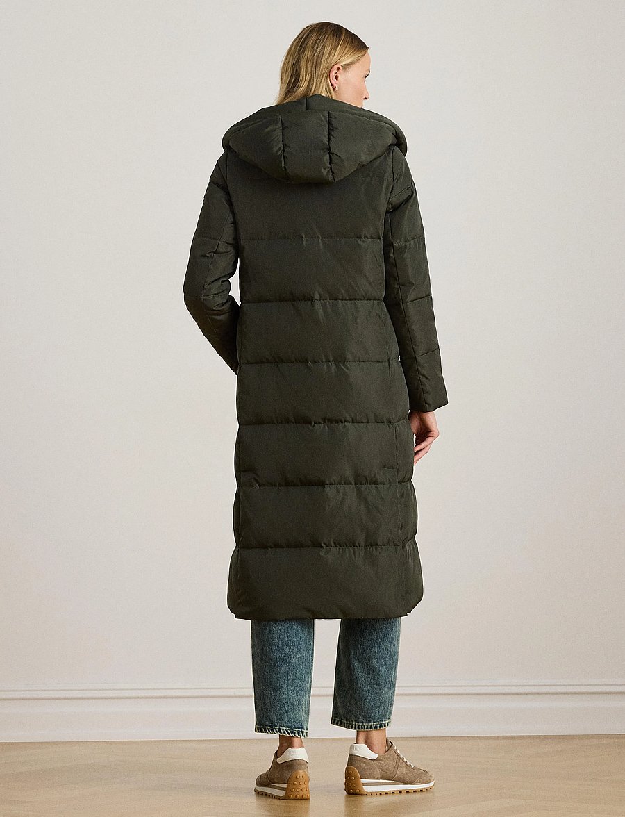 Lauren Ralph Lauren - Hooded Channel-Quilted Down Puffer Coat - vinterjackor - litchfield loden - 2
