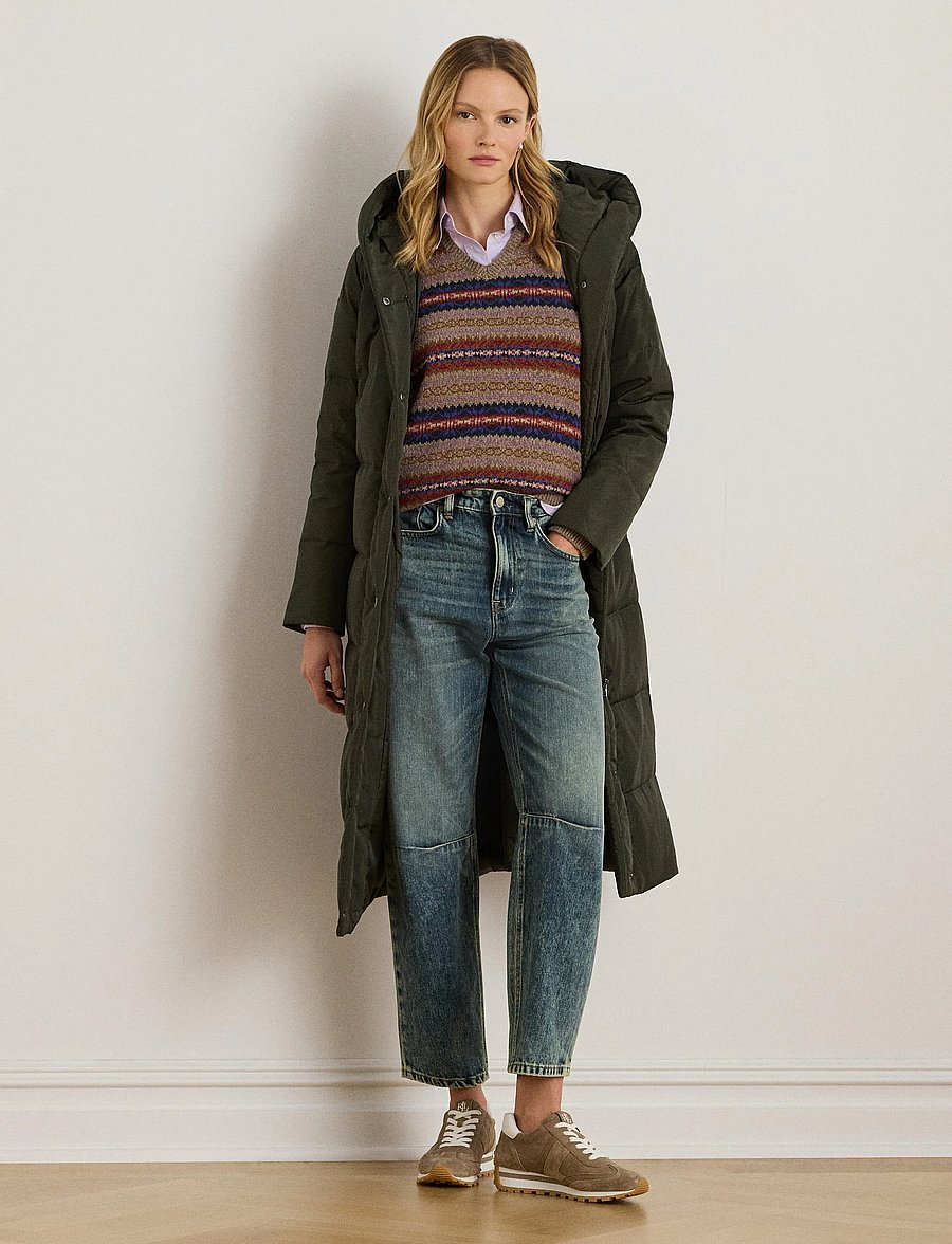 Lauren Ralph Lauren - Hooded Channel-Quilted Down Puffer Coat - vinterjackor - litchfield loden - 3