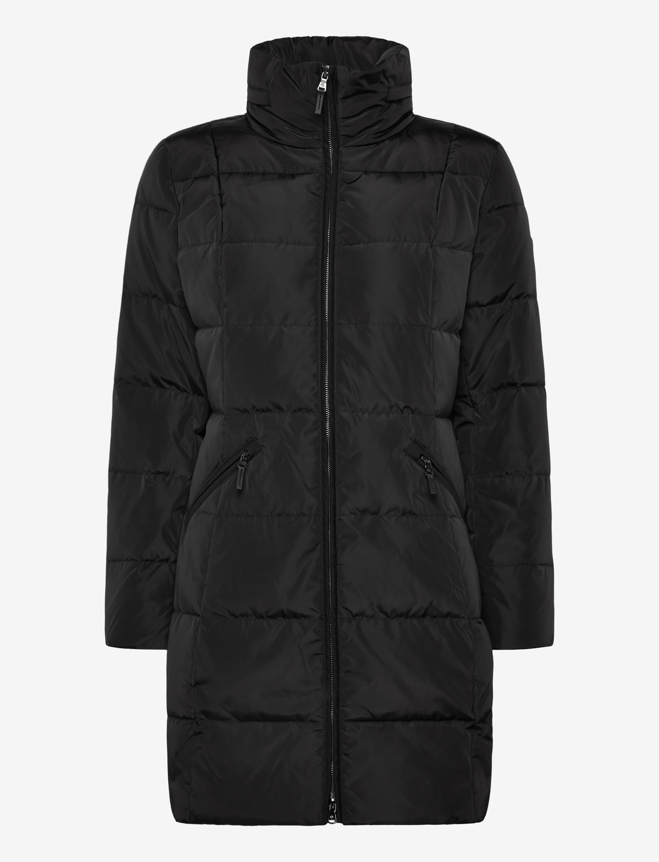 Lauren Ralph Lauren - Channel-Quilted Funnelneck Down Coat - daunenmäntel - black - 0