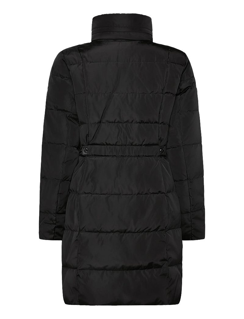 Lauren Ralph Lauren - Channel-Quilted Funnelneck Down Coat - daunenmäntel - black - 1