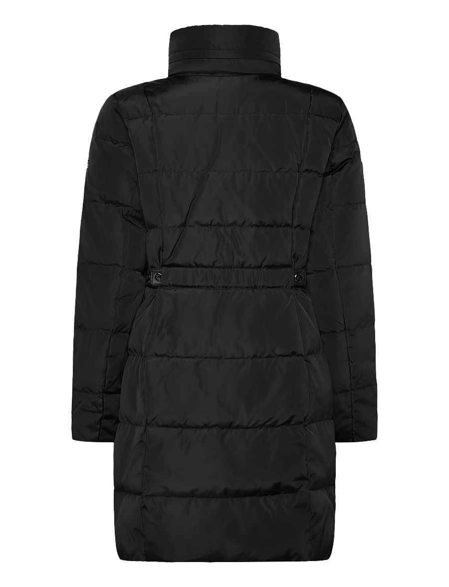 Lauren Ralph Lauren - Channel-Quilted Funnelneck Down Coat - winterjacken - black - 1
