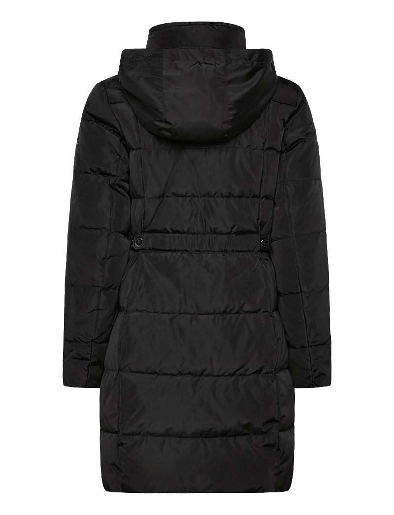 Lauren Ralph Lauren - Channel-Quilted Funnelneck Down Coat - daunenmäntel - black - 2