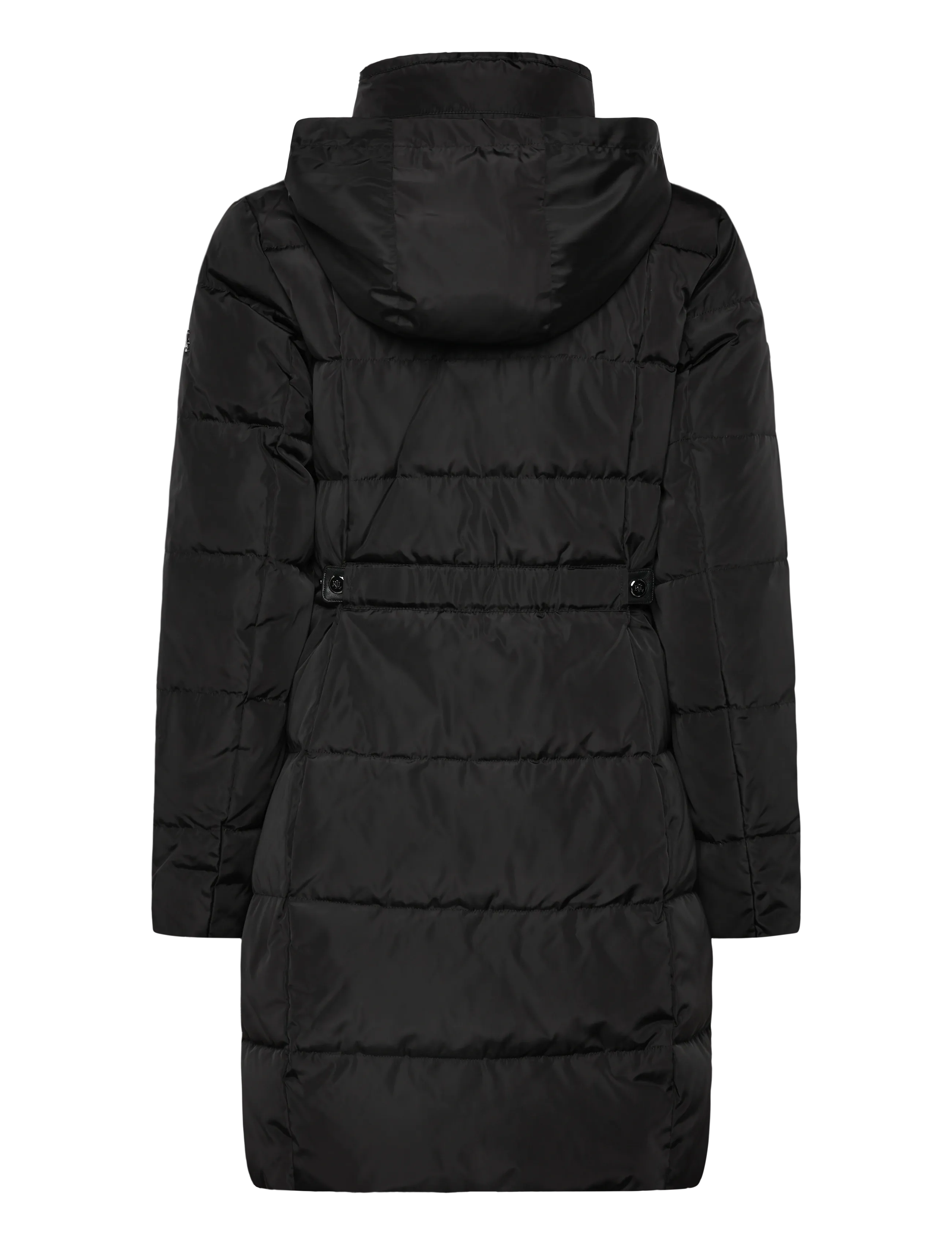 Lauren Ralph Lauren - Channel-Quilted Funnelneck Down Coat - vinterjakker - black - 2
