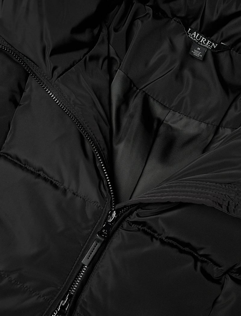 Lauren Ralph Lauren - Channel-Quilted Funnelneck Down Coat - daunenmäntel - black - 3