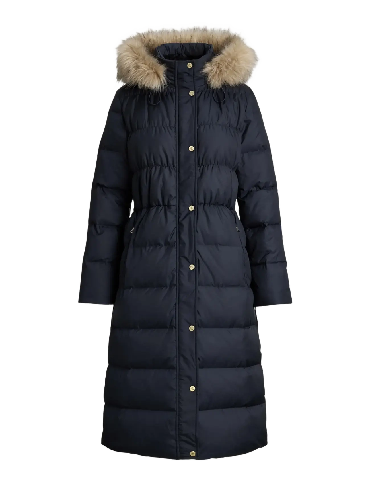 Lauren Ralph Lauren Faux-Fur-Trim Hooded Down Coat - Ralph Lauren - DK NAVY / navy
