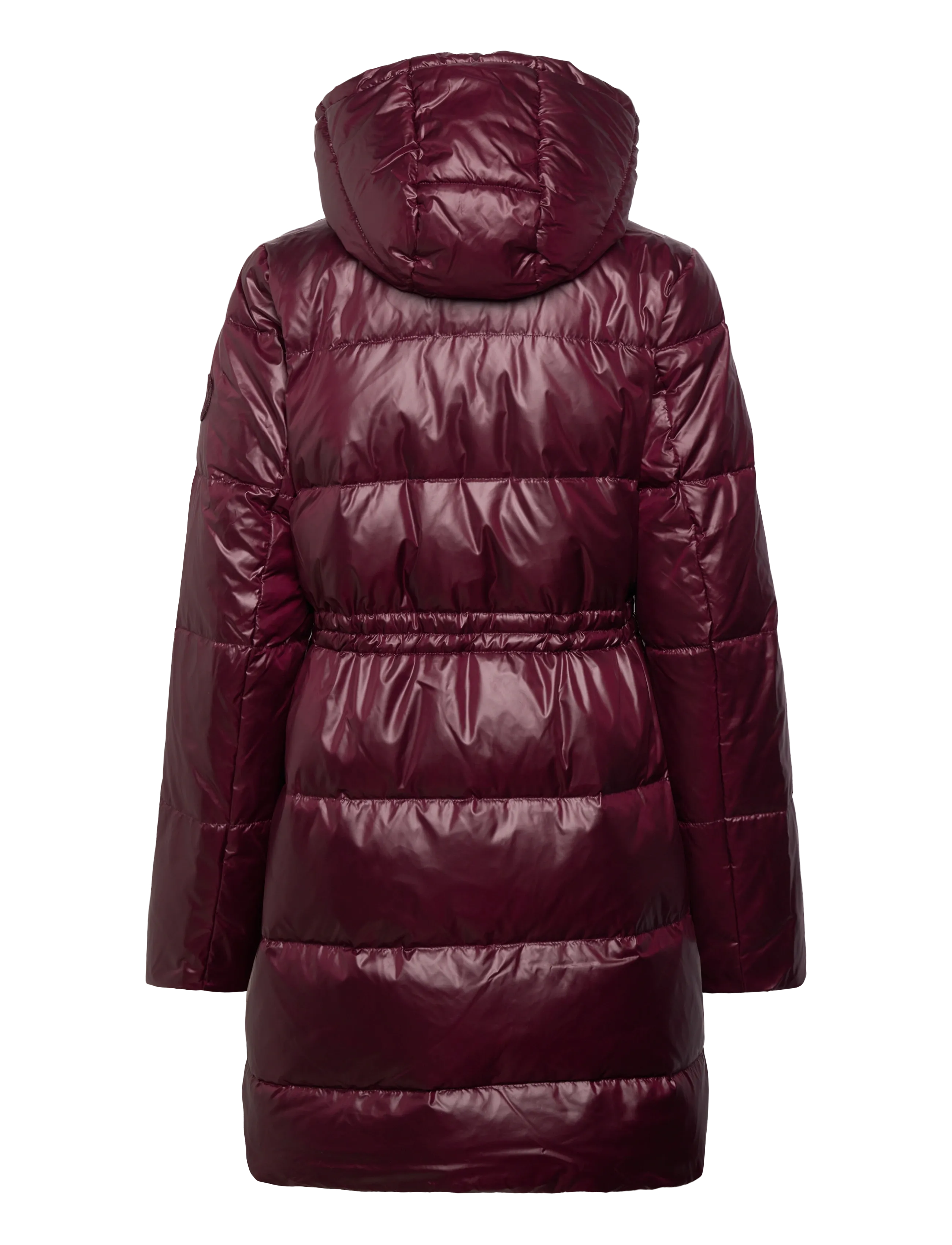 Lauren Ralph Lauren - Hooded Channel-Quilted Down Coat - talvejoped - dark garnet - 2