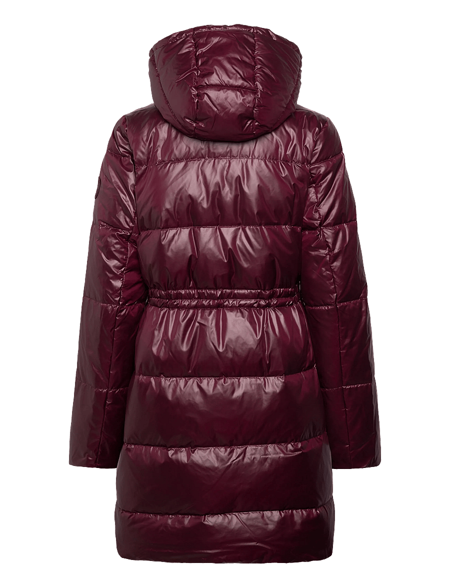 Lauren Ralph Lauren - Hooded Channel-Quilted Down Coat - vinterjackor - dark garnet - 2