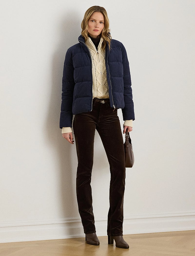 Lauren Ralph Lauren - Corduroy Quilted Puffer Jacket - vestes d'hiver - dk navy - 0