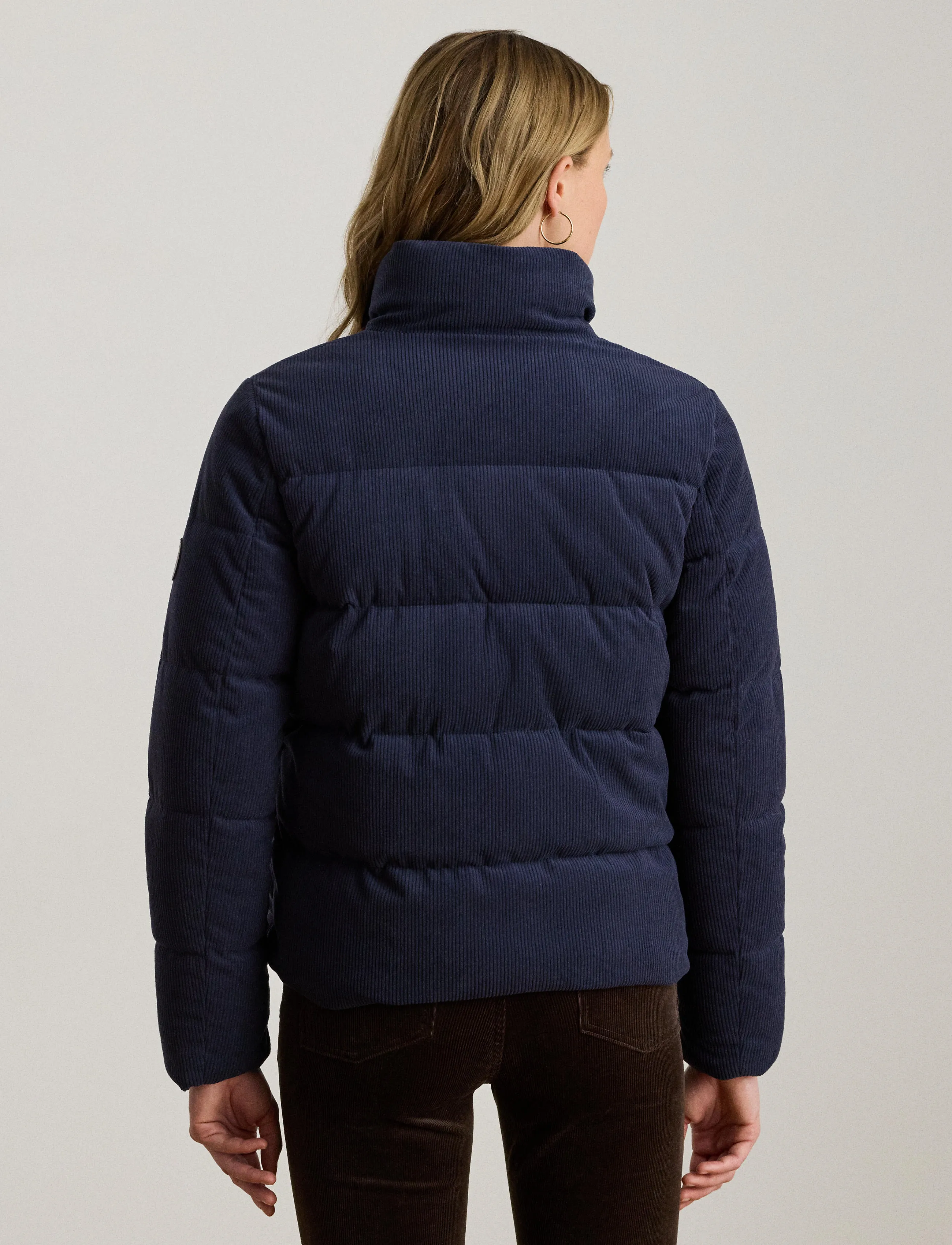 Lauren Ralph Lauren - Corduroy Quilted Puffer Jacket - vestes d'hiver - dk navy - 2