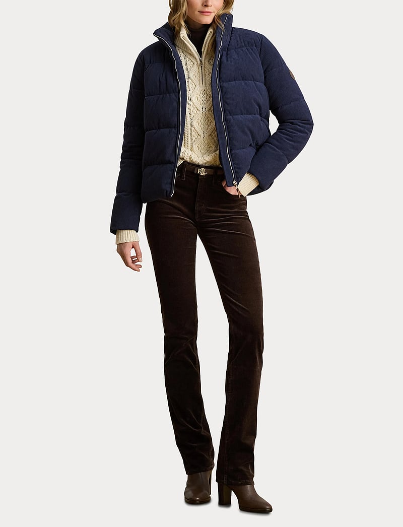 Lauren Ralph Lauren - Corduroy Quilted Puffer Jacket - vestes d'hiver - dk navy - 4